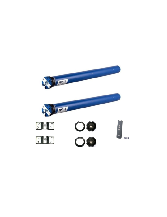 2 KIT MOTORE TUBOLARE RADIO TEKNOS T45MR40 PER AUTOMAZIONE TAPPARELLA AVVOLGIBILE D 45 mm 40Nm 75 KG