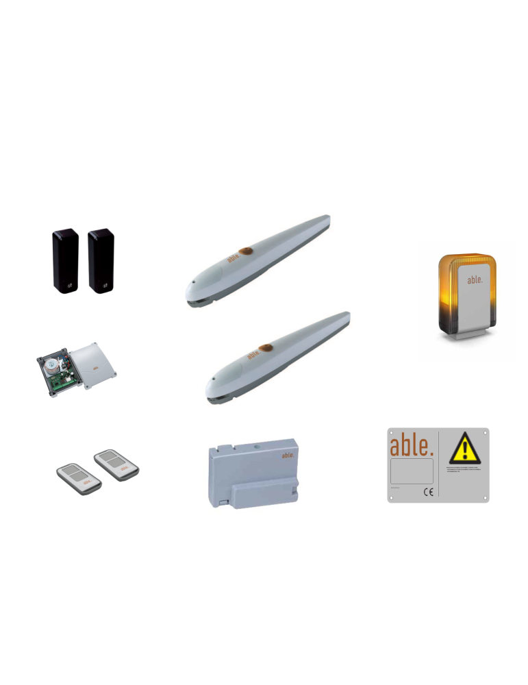 KIT FULL V2 ABLE KF LN SMALL 2000 24  KIT FULL 29Y022 l’automazione 24V