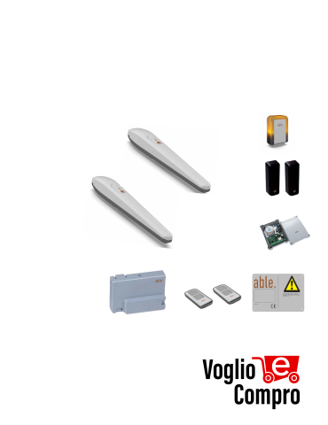 KIT FULL V2 ABLE 29Y009 KF LN  MEDIUM 24 automazione 24V­­­­ cancelli a battente ante fino a 3M centrale digitale CX EVO2