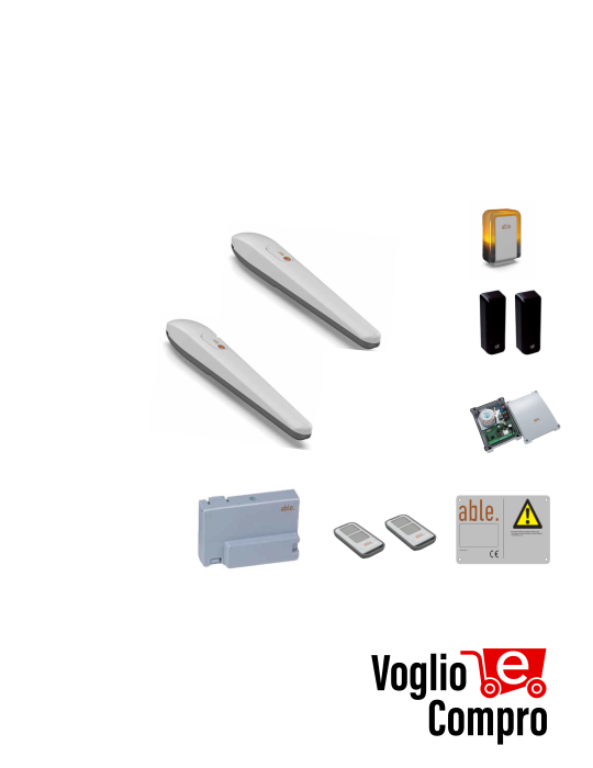 KIT FULL V2 ABLE 29Y009 KF LN  MEDIUM 24 automazione 24V­­­­ cancelli a battente ante fino a 3M centrale digitale CX EVO2