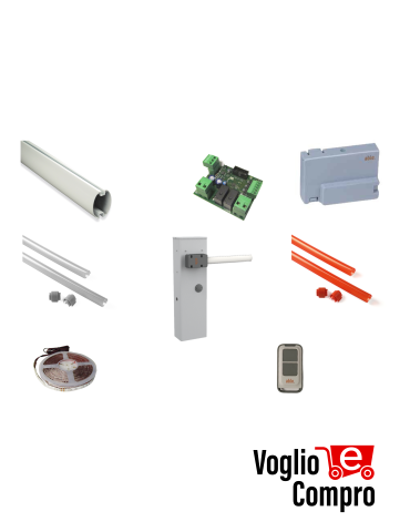 KIT FULL V2 ABLE 36Y103 Barriere stradali 24V ad apertura rapida per passaggi  residenziali o multiutenza fino 4 m di larghezza
