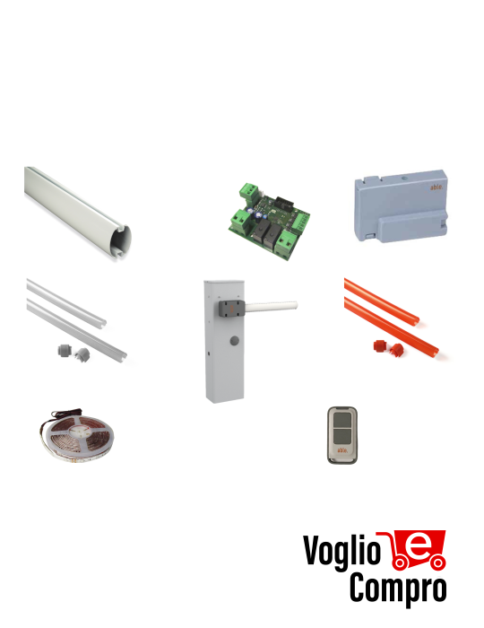 KIT FULL V2 ABLE 36Y103 Barriere stradali 24V ad apertura rapida per passaggi  residenziali o multiutenza fino 4 m di larghezza