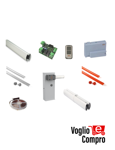 KIT FULL V2 ABLE 36Y103 Barriere stradali 24V ad apertura rapida per passaggi  residenziali o multiutenza fino 6 M di larghezza