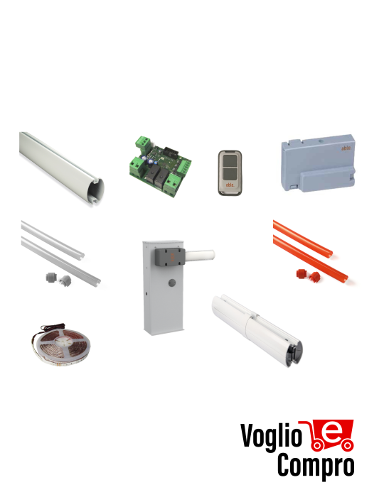 KIT FULL V2 ABLE 36Y103 Barriere stradali 24V ad apertura rapida per passaggi  residenziali o multiutenza fino 6 M di larghezza