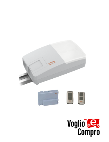 KIT PORTE SEZIONALI E BASCULANTI MOTORE V2 24V ATRIS 700 TX-RX 433,92 Mhz 10Mq