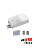 KIT PORTE SEZIONALI E BASCULANTI MOTORE V2 24V ATRIS 700 TX-RX 433,92 Mhz 10Mq