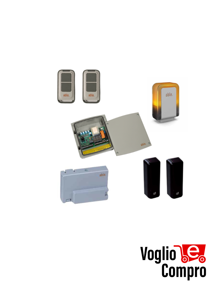 KIT ELETTRONICO PER AUTOMAZIONE MOTORI CANCELLO 230V V2 UNIVERSAL 2