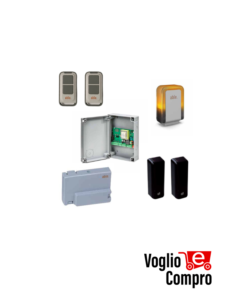 KIT ELETTRONICO PER AUTOMAZIONE MOTORI CANCELLO 230V V2 UNIVERSAL 1