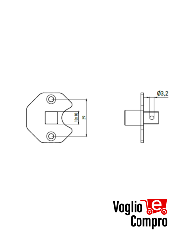 Adattatore per staffe da parete  16Y028
