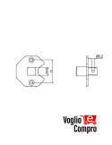Adattatore per staffe da parete  16Y028
