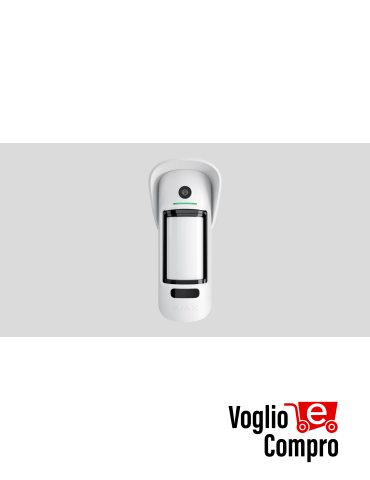 AJAX 39293 MotionCam Outdoor (PhOD) Jeweller bianco Rilevatore di movimento PIR wireless con possibilità di foto-verifica estesa