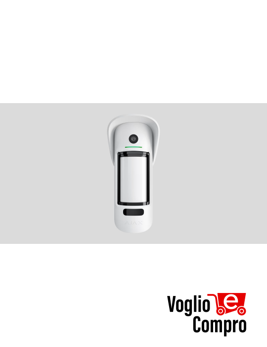 AJAX 39293 MotionCam Outdoor (PhOD) Jeweller bianco Rilevatore di movimento PIR wireless con possibilità di foto-verifica estesa