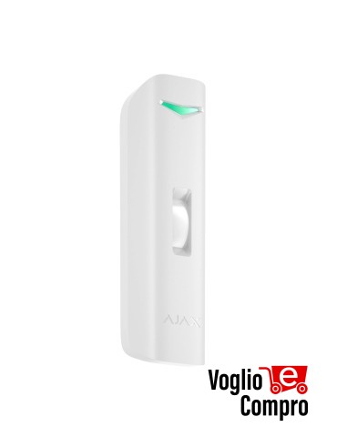 AJAX 130273 Curtain Outdoor Mini Jeweller Rilevatore di movimento a tenda wireless a doppia tecnologia da esterno e interno