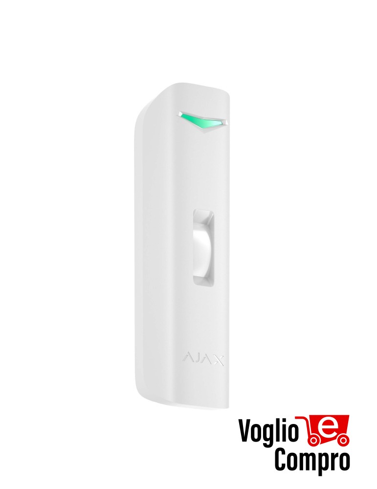 AJAX 130273 Curtain Outdoor Mini Jeweller Rilevatore di movimento a tenda wireless a doppia tecnologia da esterno e interno