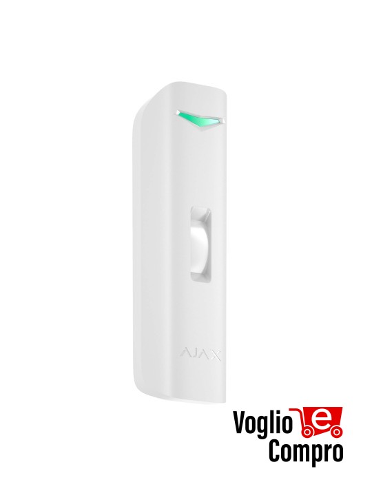 AJAX 130273 Curtain Outdoor Mini Jeweller Rilevatore di movimento a tenda wireless a doppia tecnologia da esterno e interno