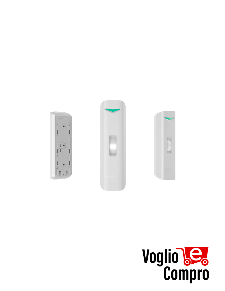 AJAX 130273 Curtain Outdoor Mini Jeweller Rilevatore di movimento a tenda wireless a doppia tecnologia da esterno e interno