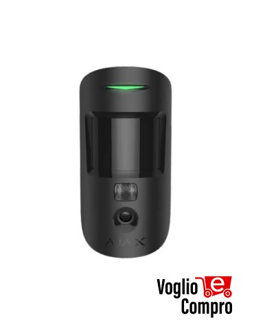AJAX 117743 MotionCam Jeweller NERO Rilevatore di movimento IR wireless con foto-verifica
