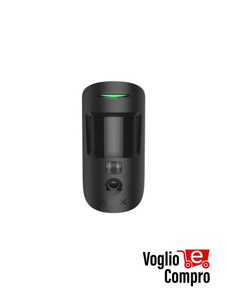 AJAX 117743 MotionCam Jeweller NERO Rilevatore di movimento IR wireless con foto-verifica