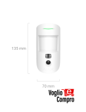 AJAX 117744 MotionCam Jeweller BIANCO Rilevatore di movimento IR wireless con foto-verifica