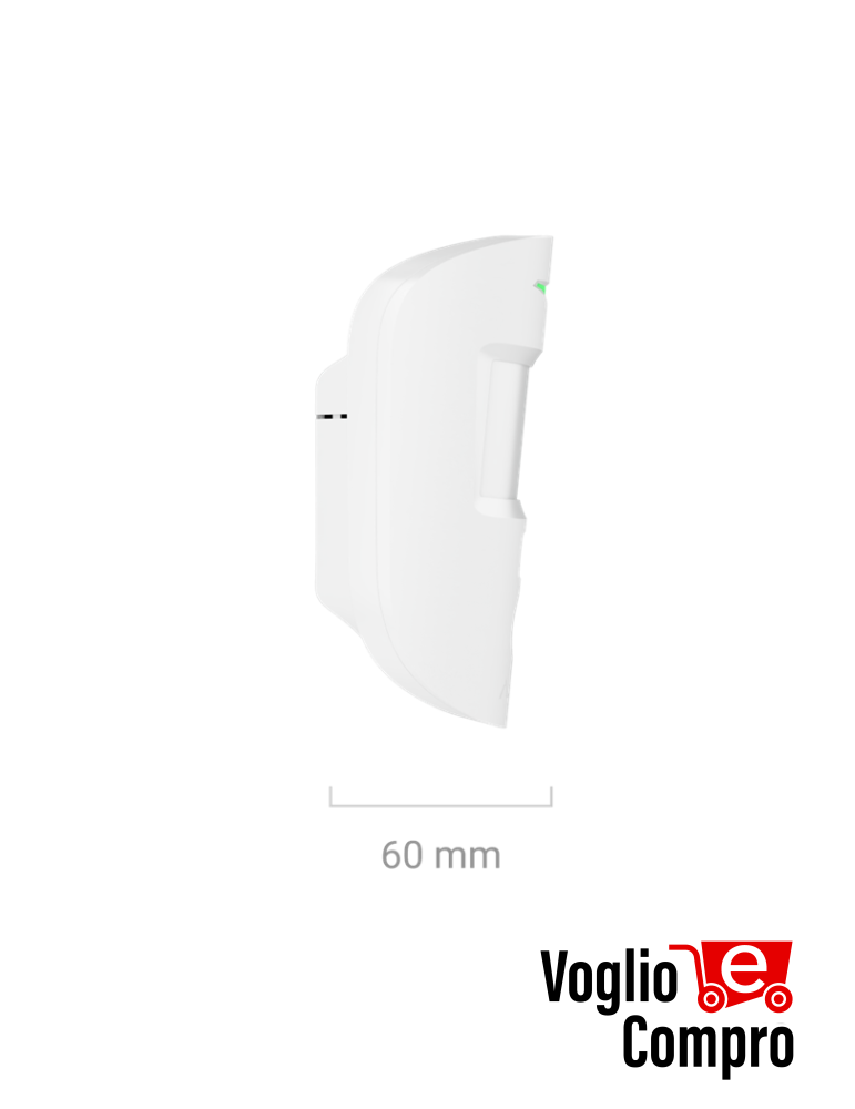 AJAX 119281MotionCam (PhOD) Jeweller BIANCO Rilevatore di movimento PIR wireless con possibilità di foto-verifica estesa