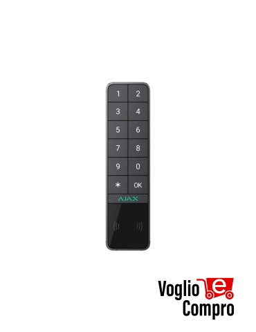 AJAX 99969 KeyPad Outdoor Jeweller GRAFITE Tastiera wireless supporta l'autenticazione tramite Pass, Tag, smartphone e codici