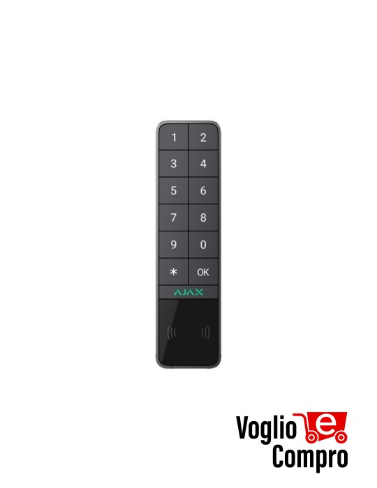 AJAX 99969 KeyPad Outdoor Jeweller GRAFITE Tastiera wireless supporta l'autenticazione tramite Pass, Tag, smartphone e codici
