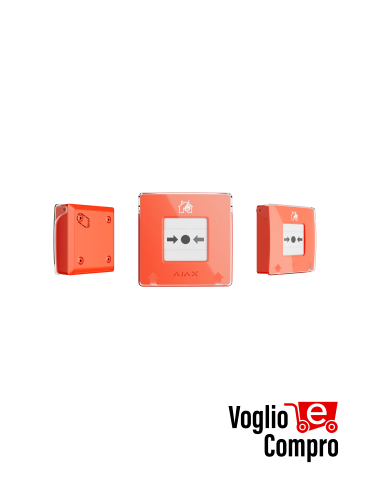 AJAX 60815 ManualCallPoint Jeweller Pulsante wireless  RED