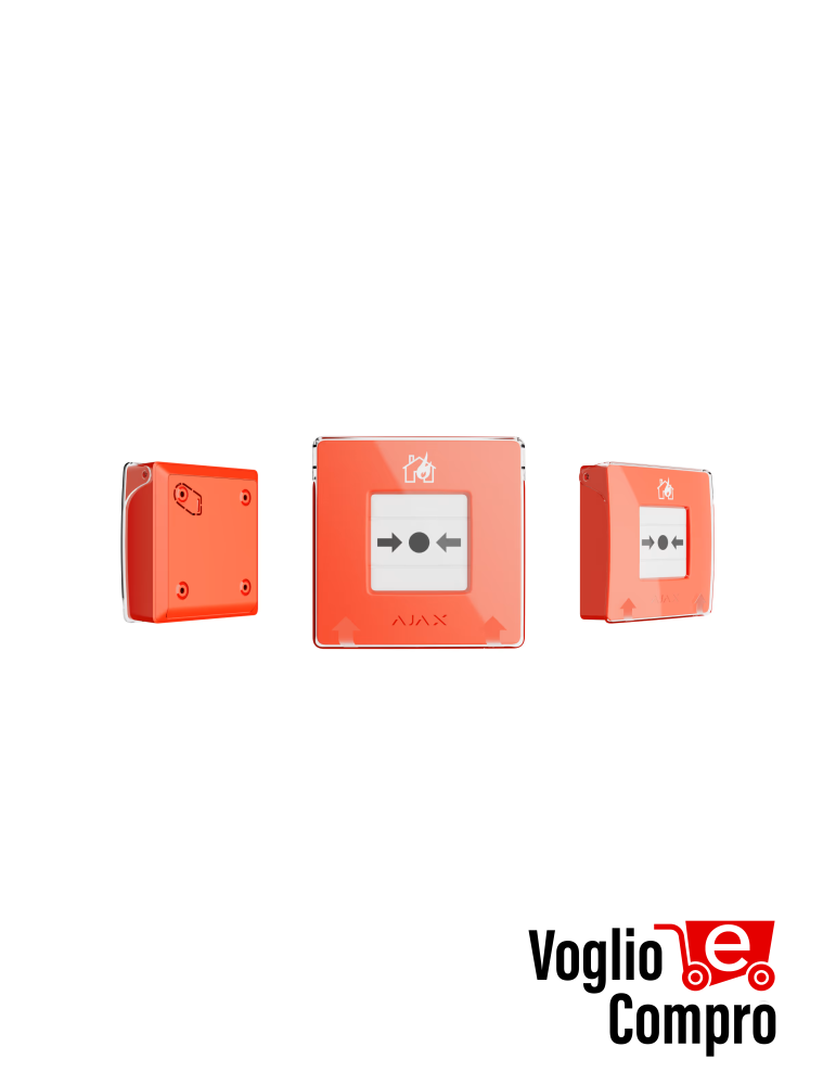AJAX 60815 ManualCallPoint Jeweller Pulsante wireless  RED