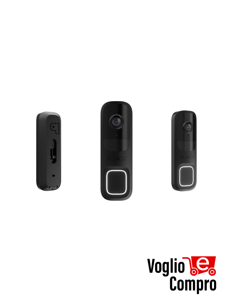 AJAX 66390 DOOR BELL BIANCO Videocitofono con IA integrata sensore pir e controllo tramite app