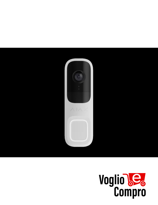 AJAX 66390 DOOR BELL BIANCO Videocitofono con IA integrata sensore pir e controllo tramite app