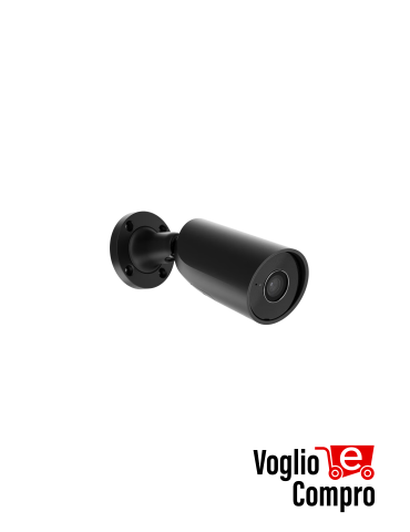 AJAX 79031BulletCam (8 Mp/4 mm) Telecamera IP cablata ,angolo di visione 85°, illuminazione IR, True WDR, microfono e PoE/12 V