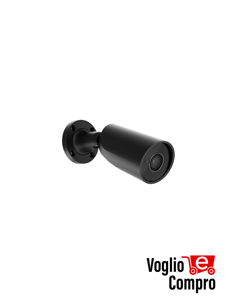 AJAX 79031BulletCam (8 Mp/4 mm) Telecamera IP cablata ,angolo di visione 85°, illuminazione IR, True WDR, microfono e PoE/12 V