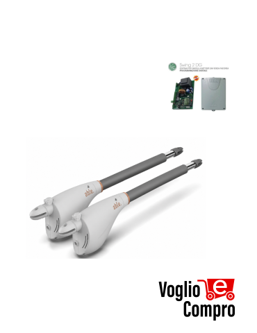 KIT 2 MOTORI V2 CALYPSO 400 230V + CENTRALE SEA PER CANCELLO AD ANTA A BATTENTE