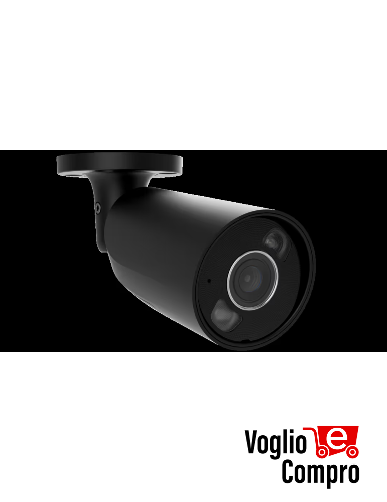 Ajax BulletCam HL (5 Mp/2.8 mm) Telecamera IP di sicurezza cablata con IA, con angolo di visione di 110°