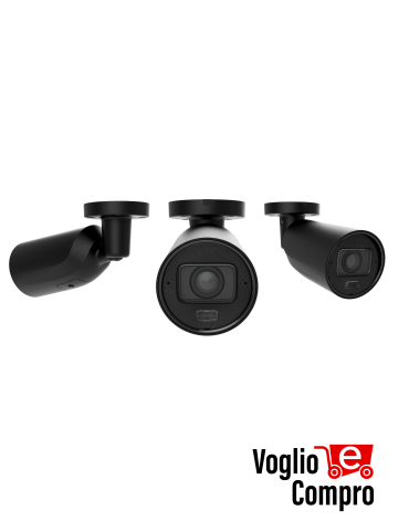 AJAX BulletCam HLVF (5 Mp) Telecamera IP di sicurezza cablata con IA   obiettivo varifocale motorizzato da 2,8–12 mm