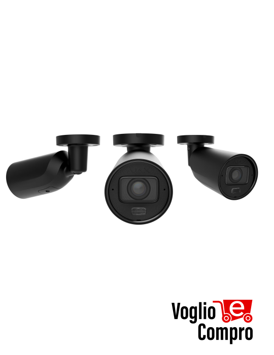 AJAX BulletCam HLVF (5 Mp) Telecamera IP di sicurezza cablata con IA   obiettivo varifocale motorizzato da 2,8–12 mm