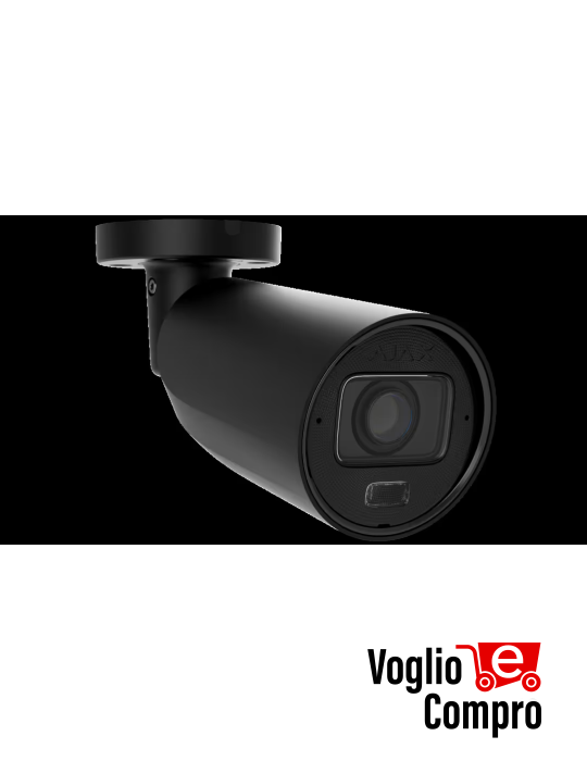 AJAX BulletCam HLVF (8 Mp) Telecamera IP di sicurezza cablata con IA  , con obiettivo varifocale motorizzato da 2,8–12 mm