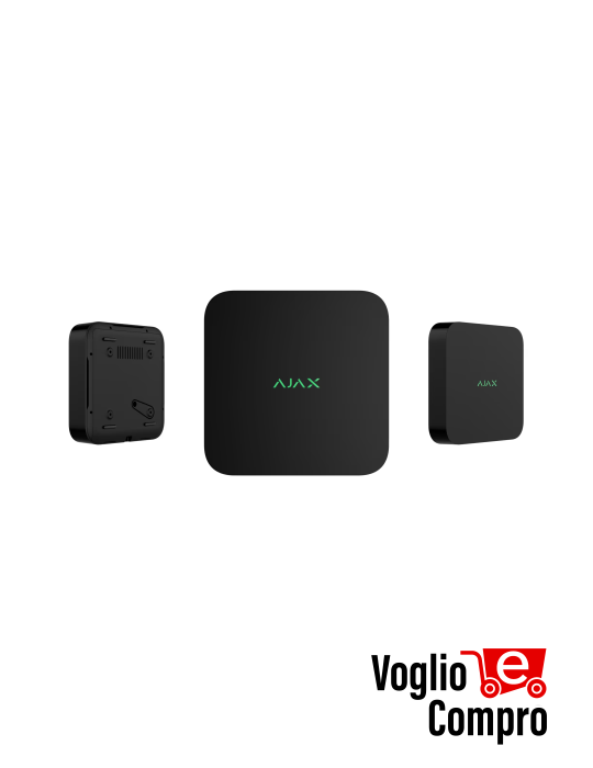 AJAX NVR DC (8-ch) Videoregistratore di rete a 8 canali alimentato da una fonte di alimentazione a bassa tensione