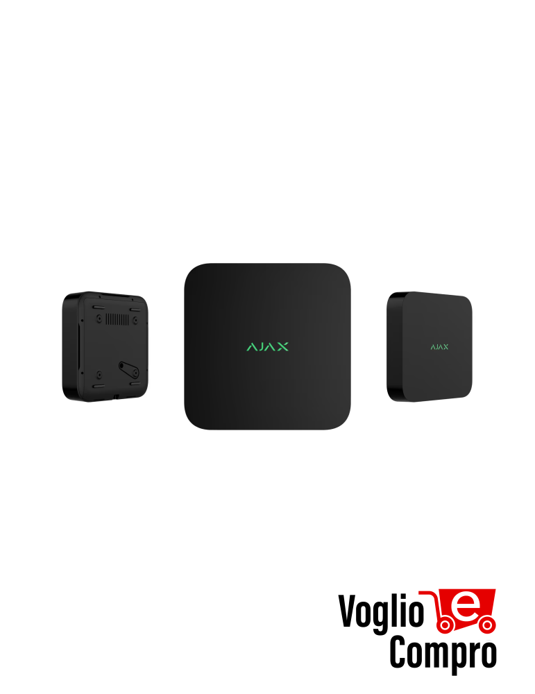 AJAX NVR DC (16-ch) Videoregistratore di rete a  16 canali alimentato da una fonte di alimentazione a bassa tensione