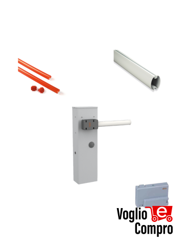 KIT BASE V2 ABLE 36Y101 Barriere stradali 24V ad apertura rapida per passaggi residenziali o multiutenza fino a 4 m di larghezza