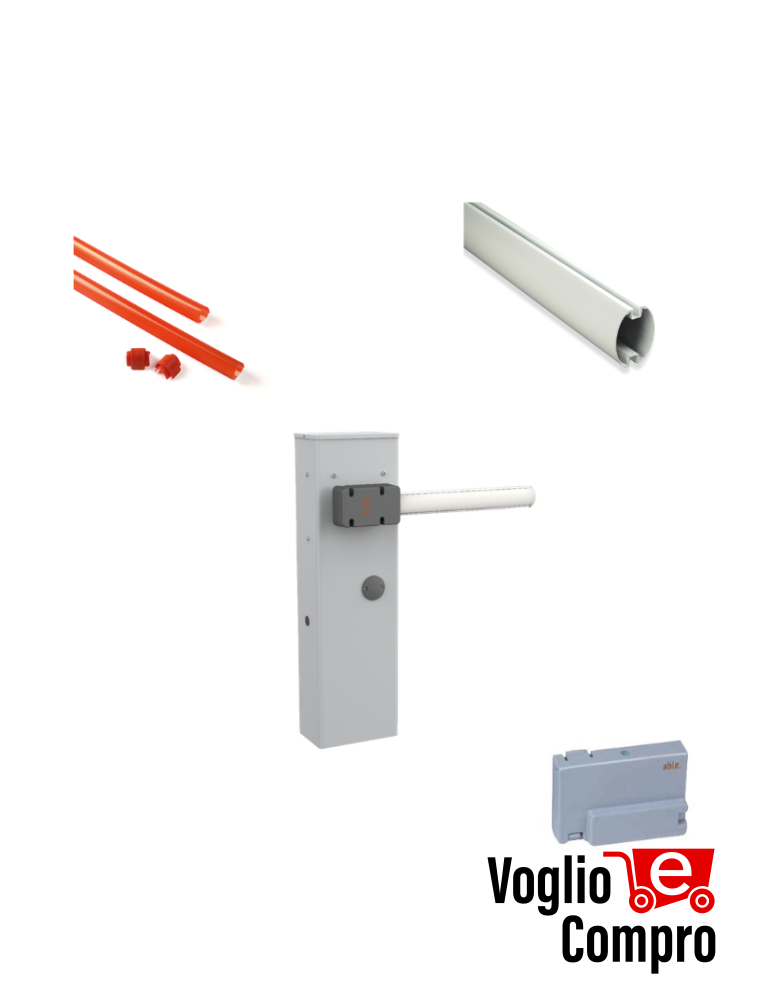 KIT BASE V2 ABLE 36Y101 Barriere stradali 24V ad apertura rapida per passaggi residenziali o multiutenza fino a 4 m di larghezza