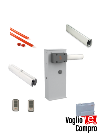 KIT MEDIUM V2 ABLE 36Y105 Barriere stradali 24V ad apertura rapida per passaggi residenziali o multiutenza 6 m di larghezza