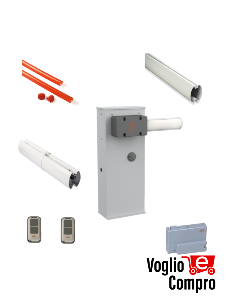 KIT MEDIUM V2 ABLE 36Y105 Barriere stradali 24V ad apertura rapida per passaggi residenziali o multiutenza 6 m di larghezza