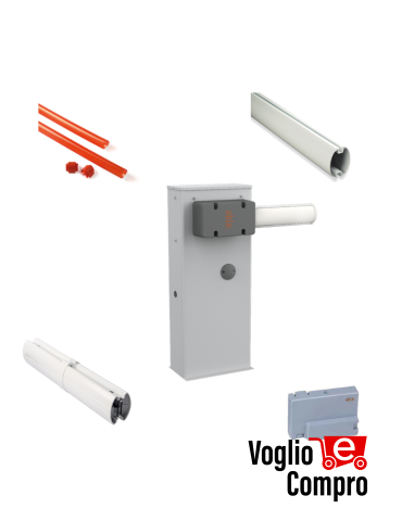 KIT BASE V2 ABLE  36Y104 Barriere stradali 24V ad apertura rapida  per passaggi residenziali o multiutenza fino a 6 m larghezza