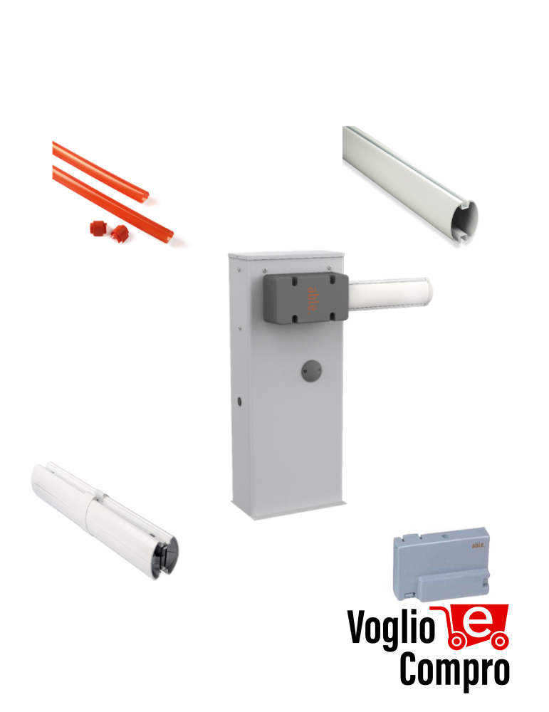 KIT BASE V2 ABLE  36Y104 Barriere stradali 24V ad apertura rapida  per passaggi residenziali o multiutenza fino a 6 m larghezza