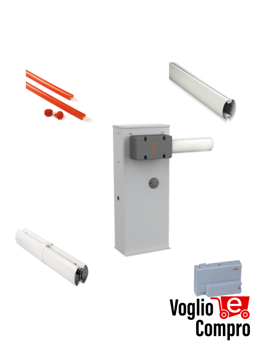 KIT BASE V2 ABLE  36Y104 Barriere stradali 24V ad apertura rapida  per passaggi residenziali o multiutenza fino a 6 m larghezza