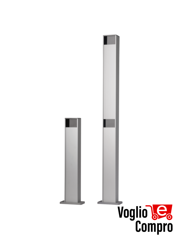 COPPIA DI COLONNINE 50cm V2 GARDO TOWER 500 IN ALLUMINIO PER FOTOCELLULE ED ACCESSORI