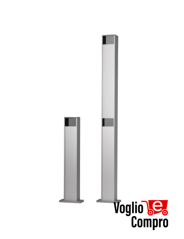 COPPIA COLONNINA  100cm V2 GARDO TOWER 100 IN ALLUMINIO PER FOTOCELLULE ED ACCESSORI