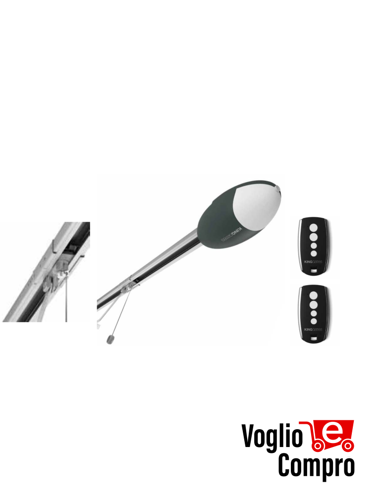 ROLLS KIT MODELLO ROLLSK1200GRB4 PER BASCULANTI FINO A 14 m² E SEZIONALI FINO A 23 m²