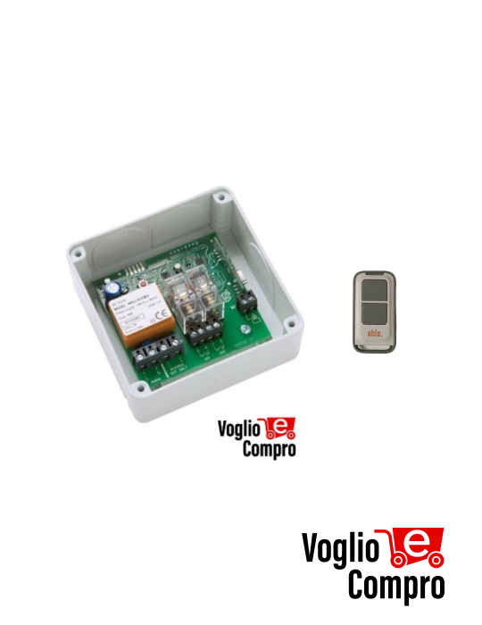 KIT RADIOCOMANDO E RICEVITORE BICANALE V2 GARDEN LUX PER CARICHI FINO A 1500W
